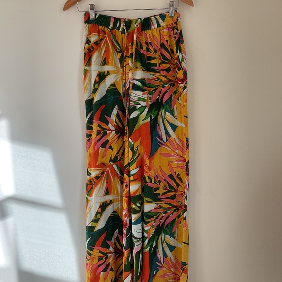 Walter Baker—S--tropical print wide-leg pants with pockets